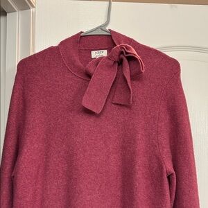 J. Crew Women's Sweater Dress with Bow Accent